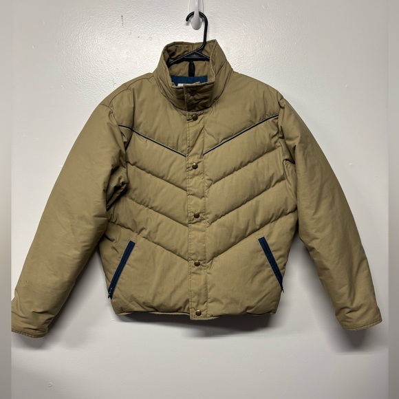 Vintage Woolrich Down Puffer Bomber Jacket size Medium